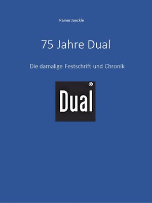 cover image of 75 Jahre Dual